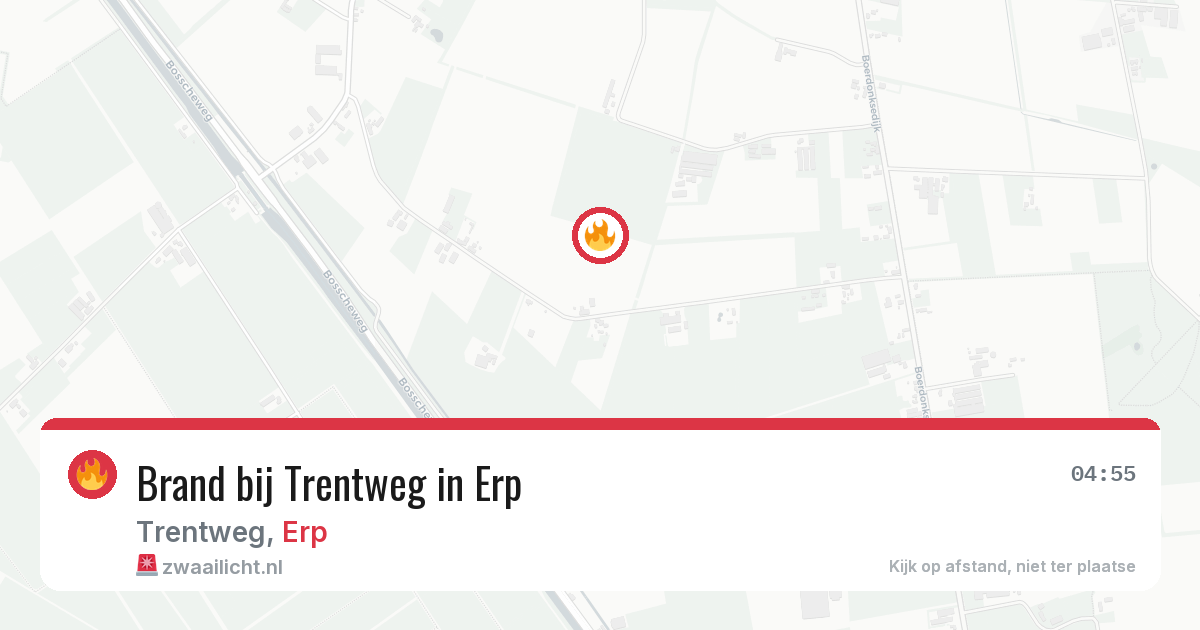 Brand bij Trentweg in Erp — 28 jun 2026