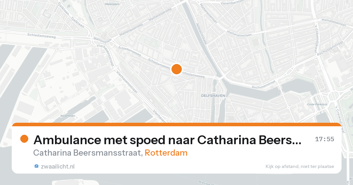 Ambulance met spoed naar Catharina Beersmansstraat in Rotterdam — 21 aug 2026