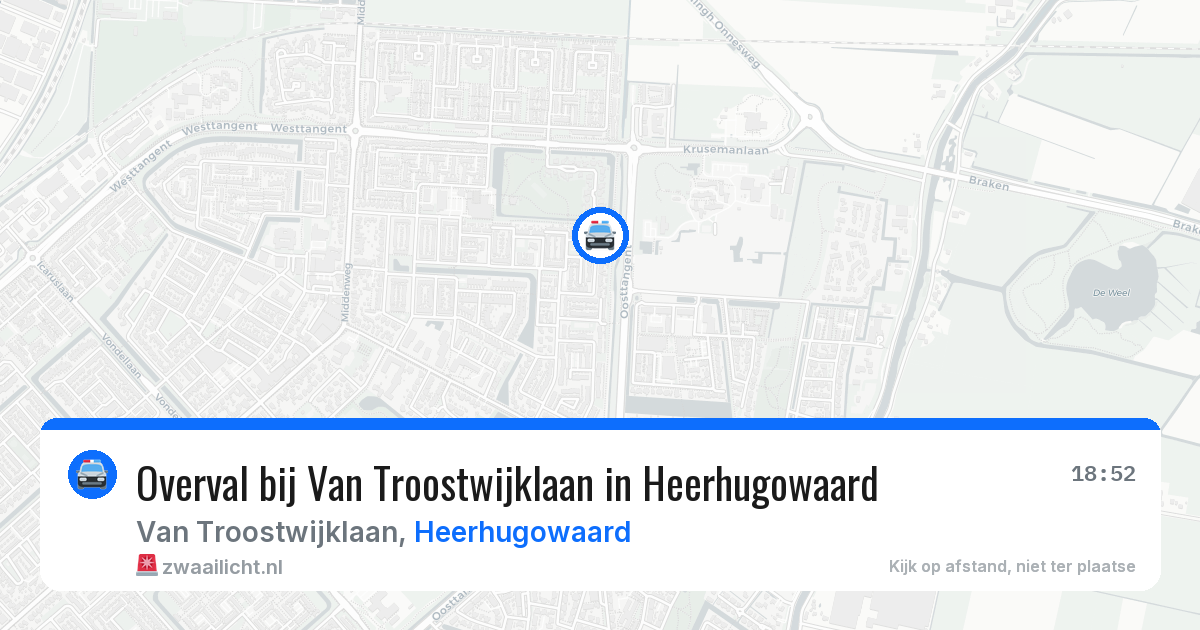 Overval bij Van Troostwijklaan in Heerhugowaard — 22 jan 2026
