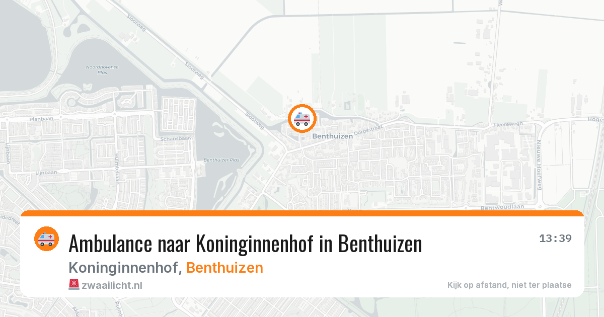 Ambulance naar Koninginnenhof in Benthuizen — 13 mei 2026