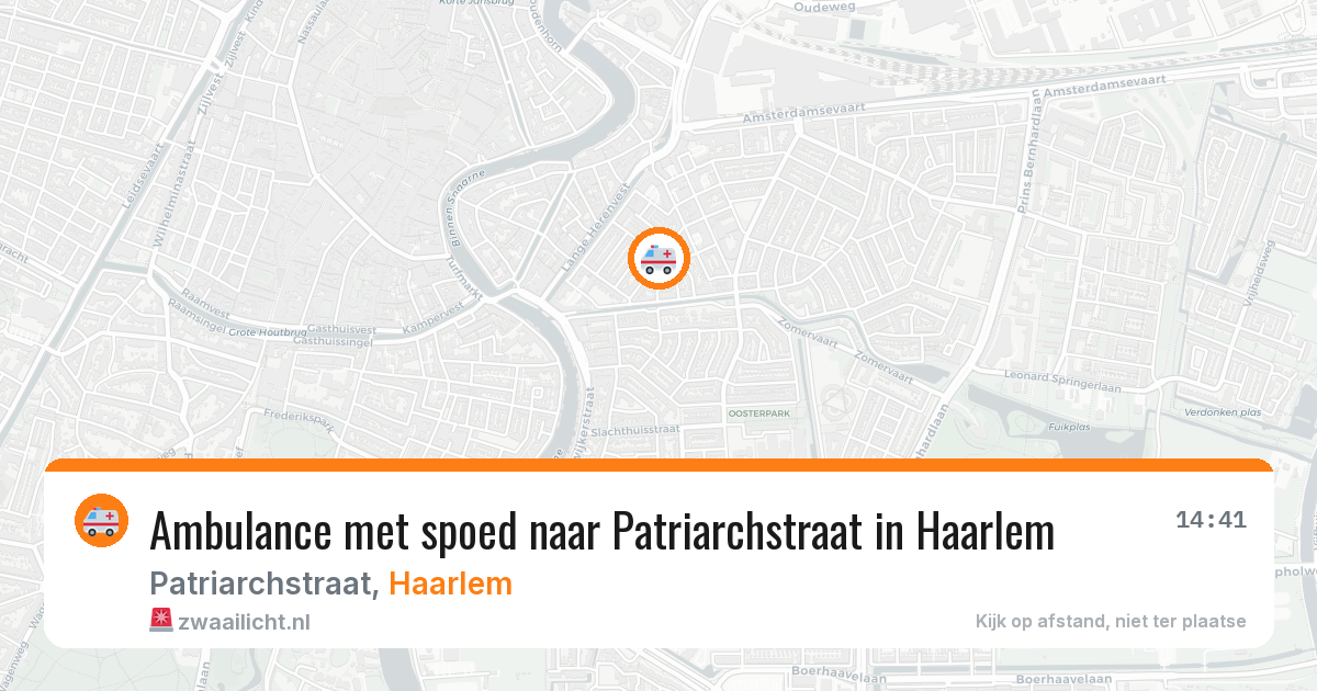 Ambulance met spoed naar Patriarchstraat in Haarlem — 24 jan 2026