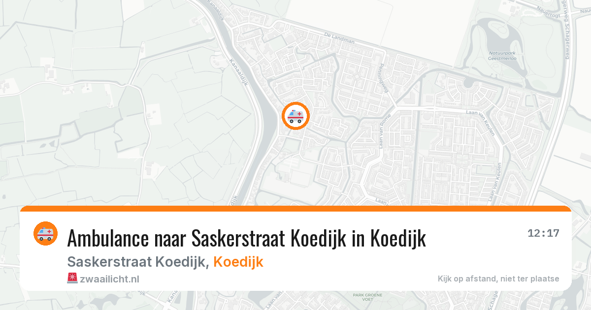 Ambulance naar Saskerstraat Koedijk in Koedijk — 5 feb 2026