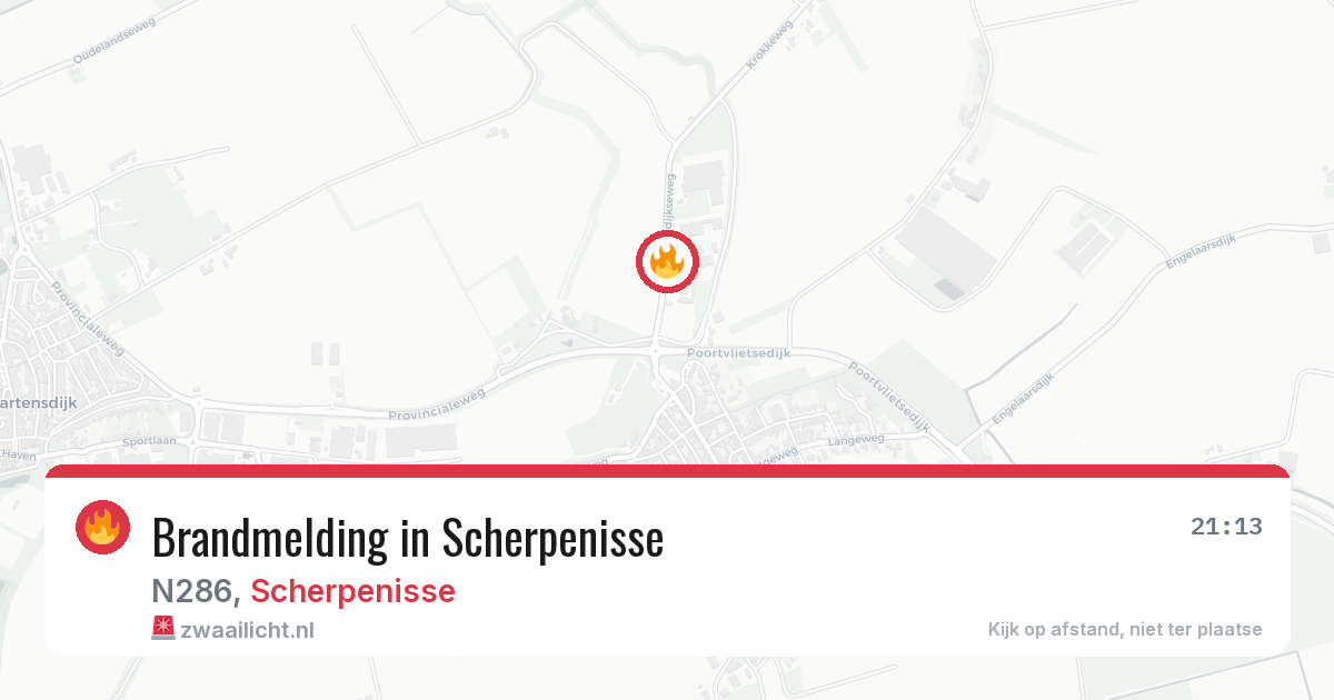 Brandmelding in Scherpenisse — 22 jan 2026