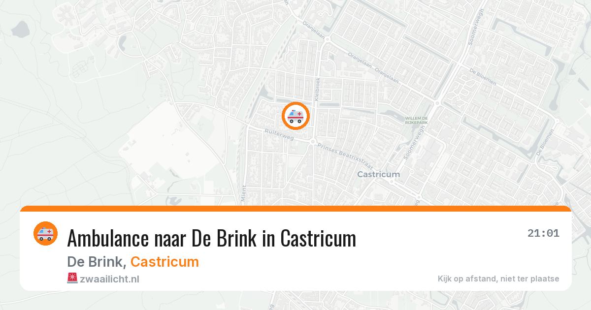 Ambulance naar De Brink in Castricum — 19 mei 2026