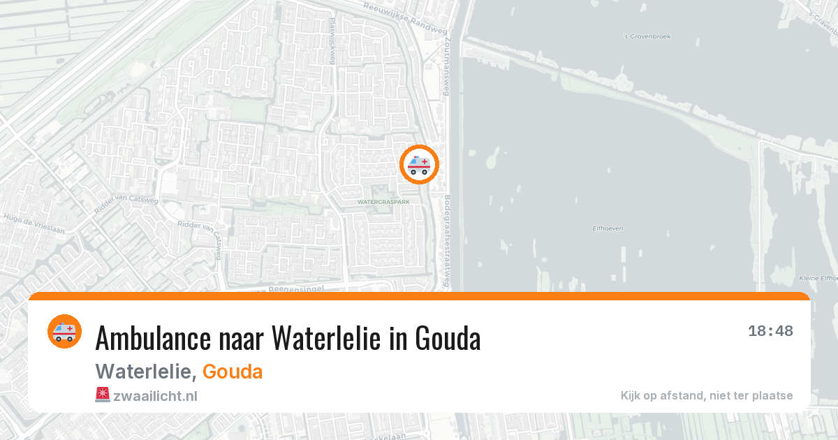 Ambulance naar Waterlelie in Gouda — 9 jun 2026