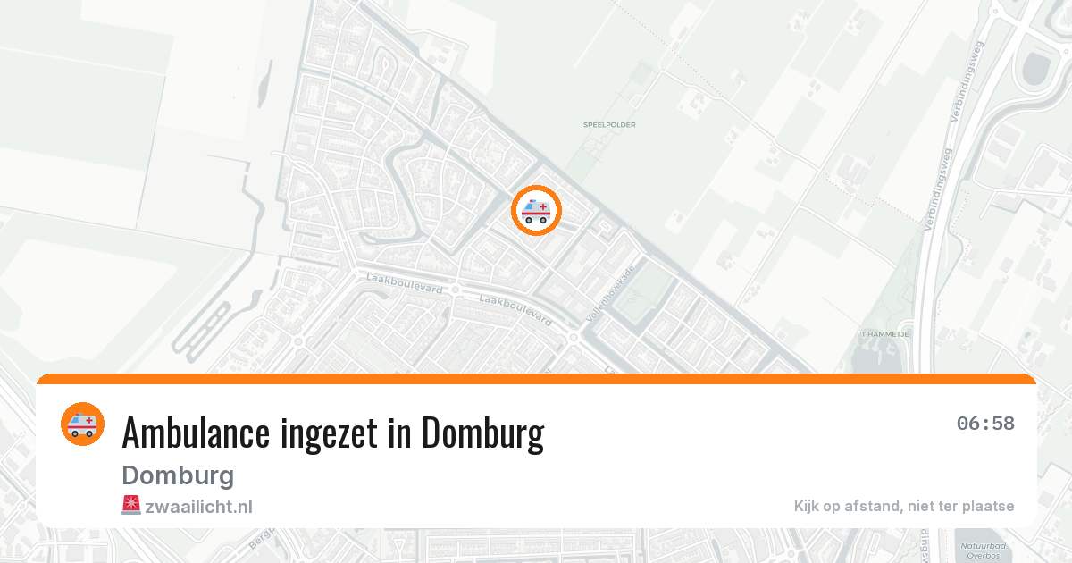 Ambulance ingezet in Domburg — 30 jan 2026