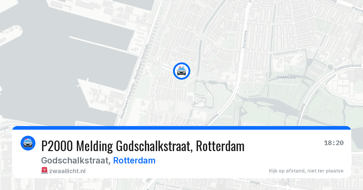 P2000 Melding Godschalkstraat, Rotterdam — 2 aug 2026