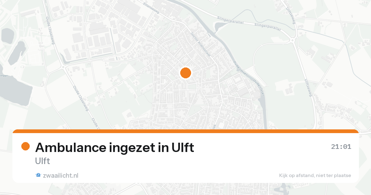 Ambulance ingezet in Ulft — 17 aug 2026