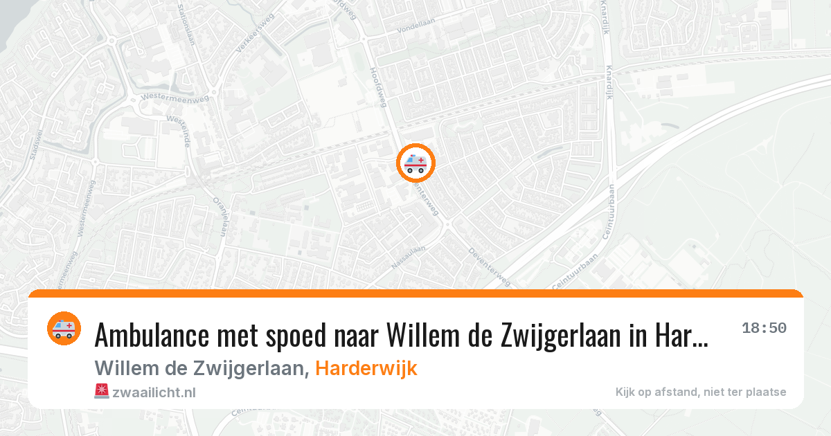 Ambulance met spoed naar Willem de Zwijgerlaan in Harderwijk — 10 apr 2026