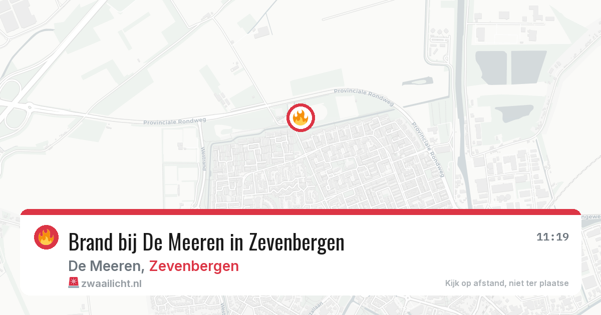 Brand bij De Meeren in Zevenbergen — 1 aug 2026