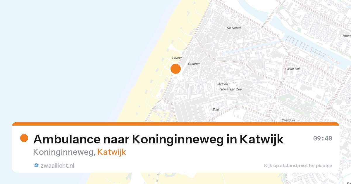 Ambulance naar Koninginneweg in Katwijk — 4 mrt 2026