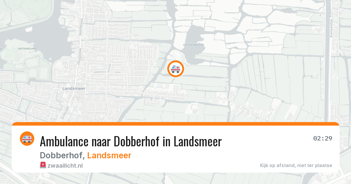 Ambulance naar Dobberhof in Landsmeer — 4 jul 2026
