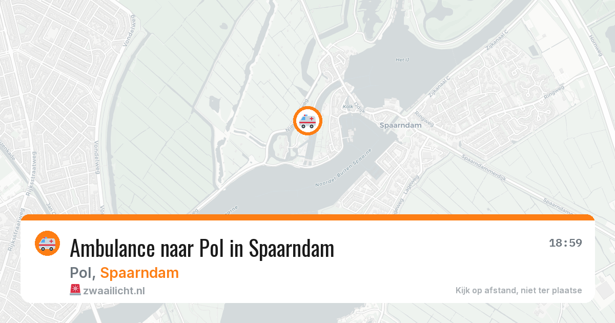Ambulance naar Pol in Spaarndam — 26 mei 2026
