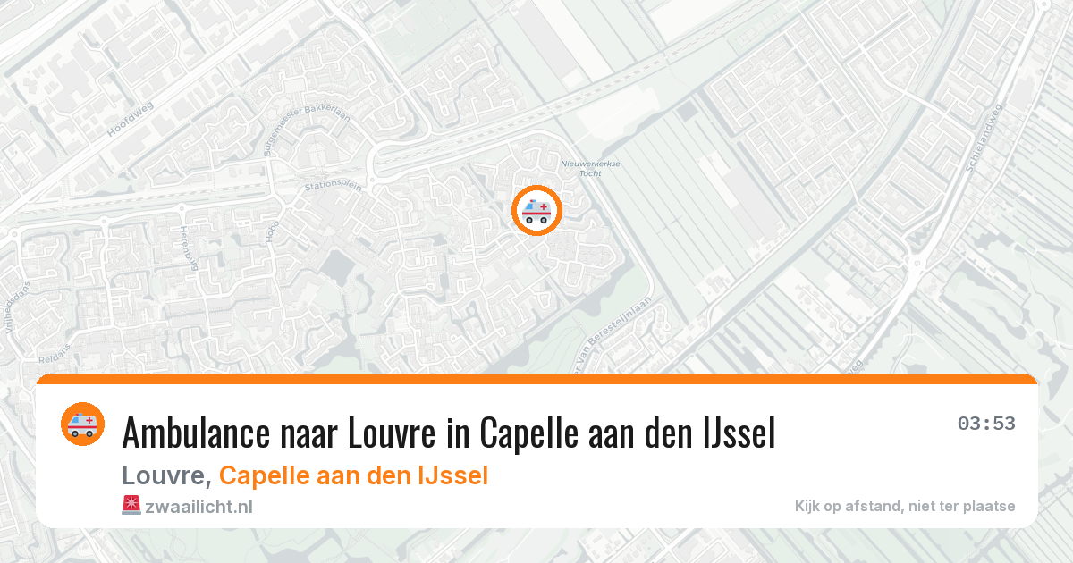 Ambulance naar Louvre in Capelle aan den IJssel — 18 jul 2026