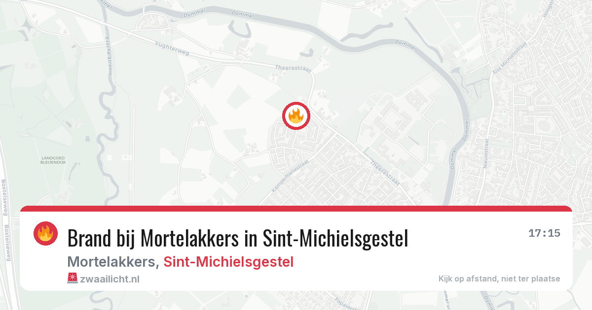 Brand bij Mortelakkers in Sint-Michielsgestel — 18 jun 2026