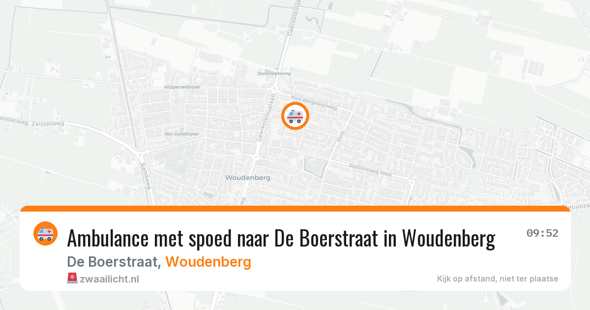 Ambulance met spoed naar De Boerstraat in Woudenberg — 14 apr 2026