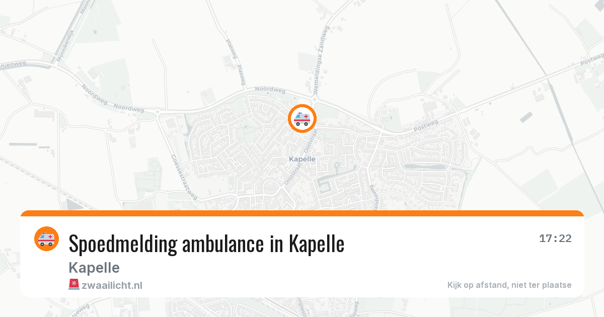 Spoedmelding ambulance in Kapelle — 23 jun 2026