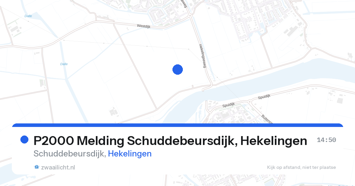 P2000 Melding Schuddebeursdijk, Hekelingen — 26 aug 2026