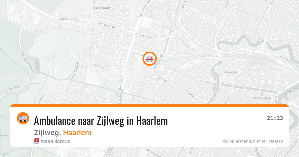 Ambulance naar Zijlweg in Haarlem — 12 aug 2026