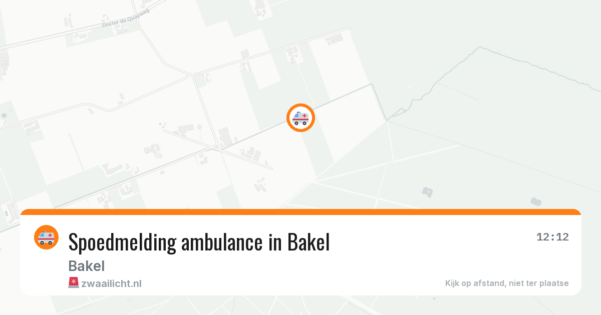 Spoedmelding ambulance in Bakel — 2 aug 2026