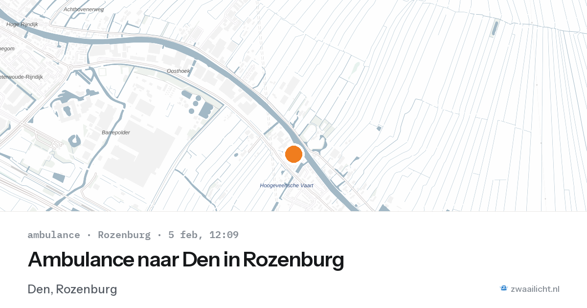 Ambulance naar Den in Rozenburg — 5 feb 2026