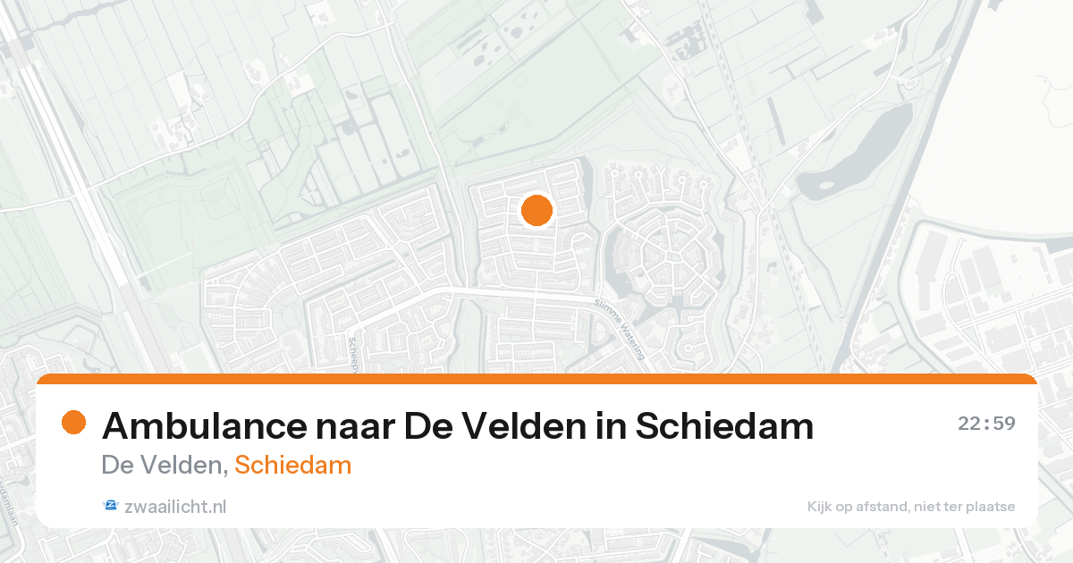 Ambulance naar De Velden in Schiedam — 7 feb 2026