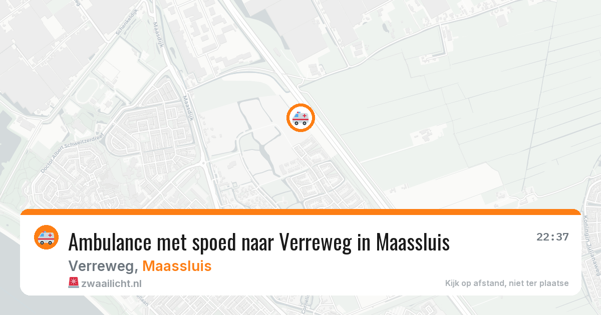 Ambulance met spoed naar Verreweg in Maassluis — 7 jun 2026