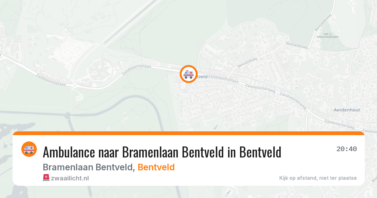 Ambulance naar Bramenlaan Bentveld in Bentveld — 19 mei 2026