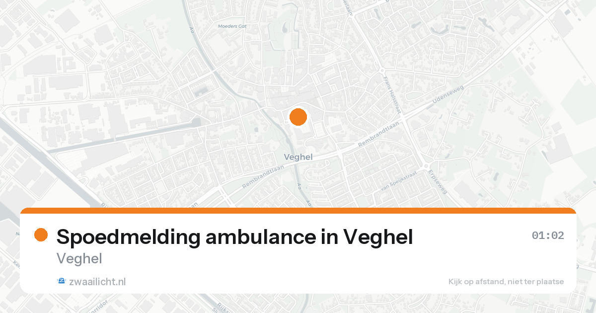 Spoedmelding ambulance in Veghel — 27 jun 2026