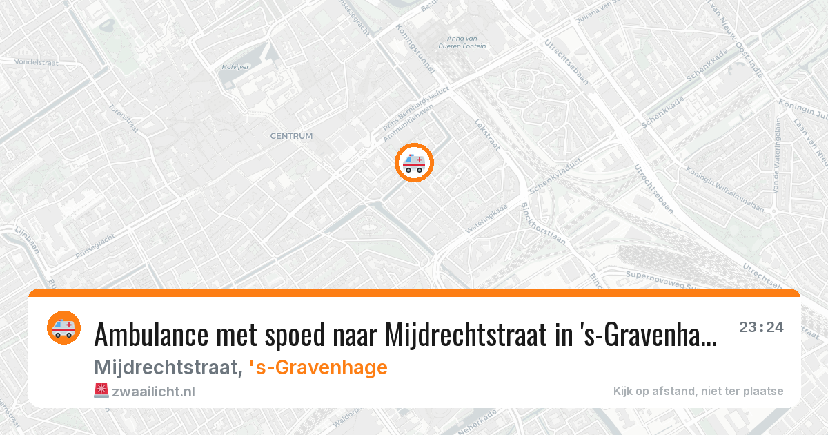 Ambulance met spoed naar Mijdrechtstraat in 's-Gravenhage — 4 jul 2026