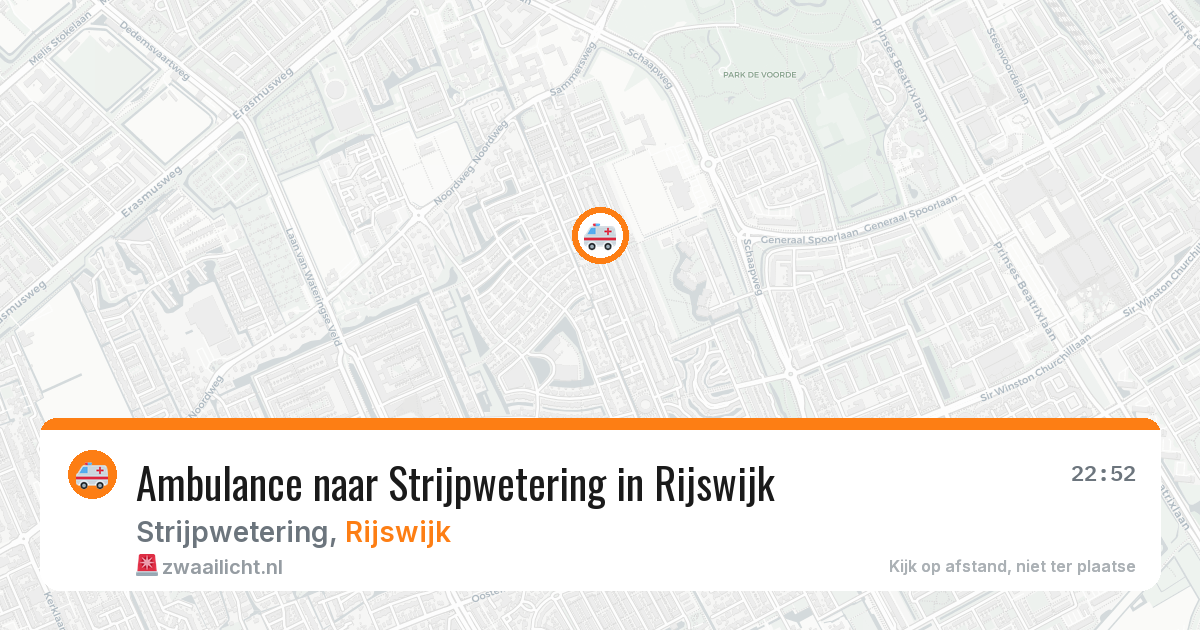 Ambulance naar Strijpwetering in Rijswijk — 8 jul 2026