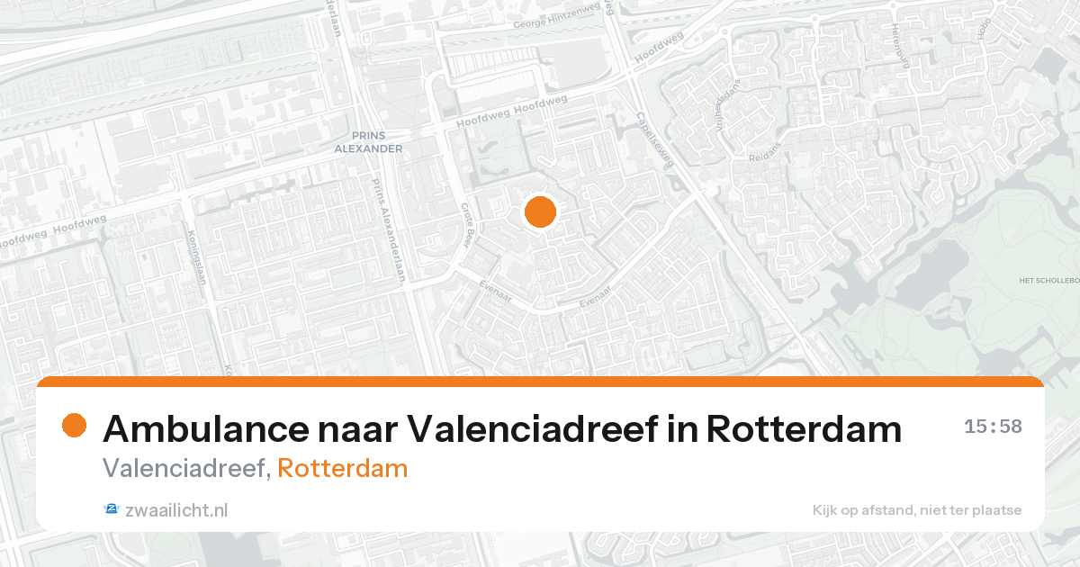 Ambulance naar Valenciadreef in Rotterdam — 18 aug 2026