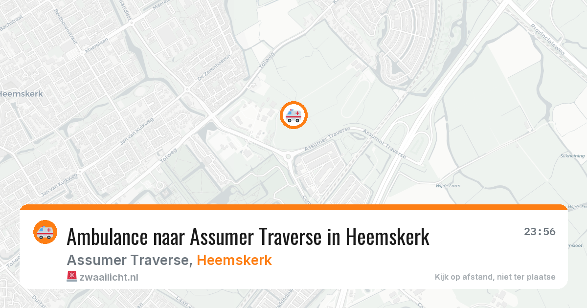 Ambulance naar Assumer Traverse in Heemskerk — 4 apr 2026