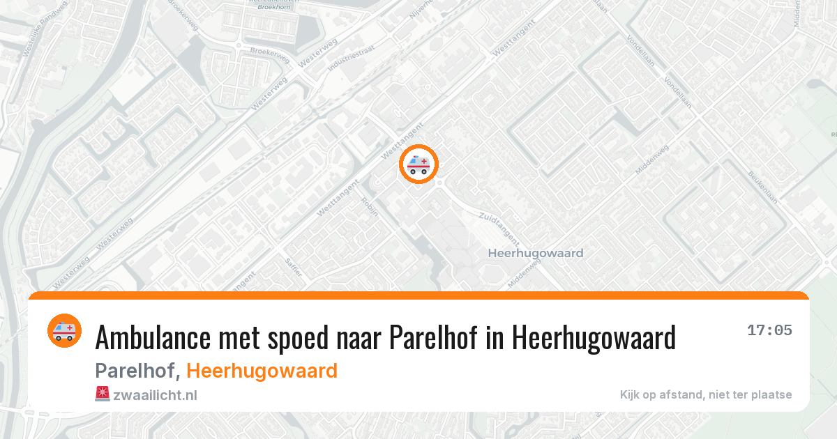 Ambulance met spoed naar Parelhof in Heerhugowaard — 28 apr 2026