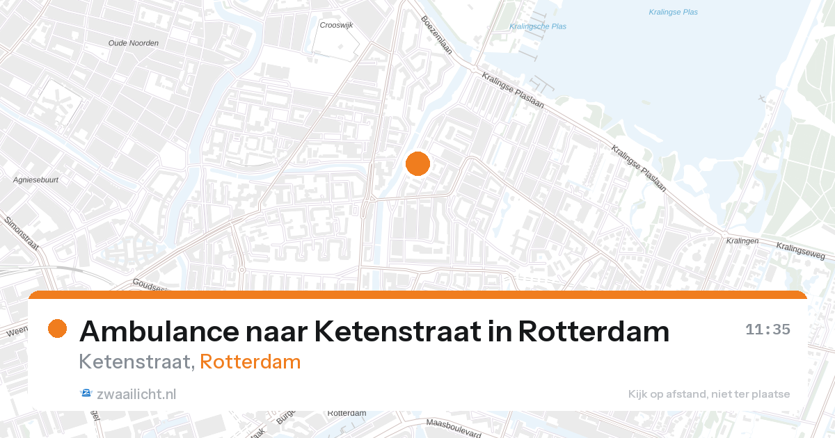 Ambulance naar Ketenstraat in Rotterdam — 27 aug 2026