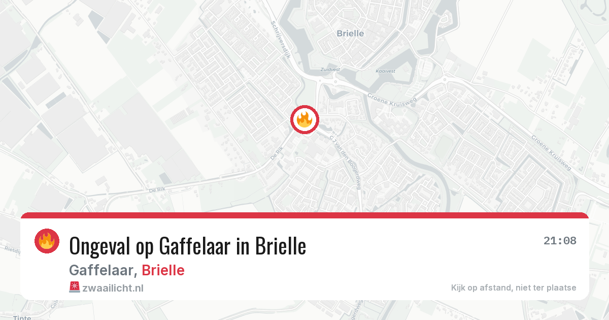 Ongeval op Gaffelaar in Brielle — 5 apr 2026