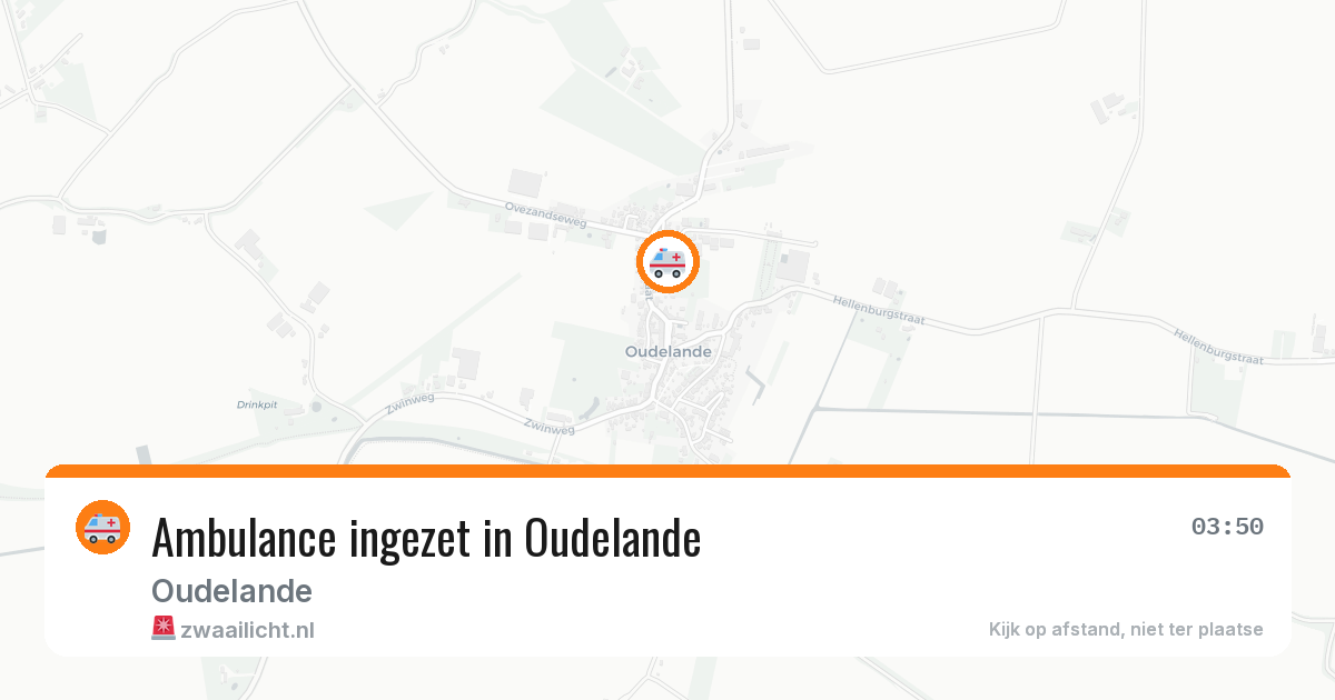 Ambulance ingezet in Oudelande — 24 jul 2026