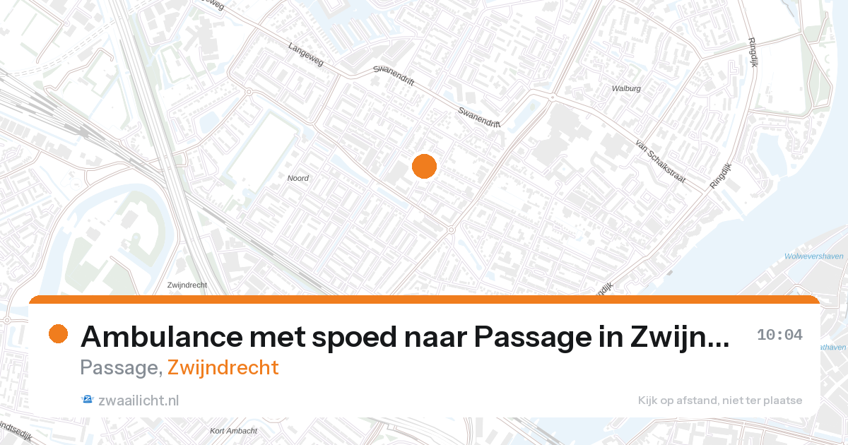 Ambulance met spoed naar Passage in Zwijndrecht — 19 mrt 2026