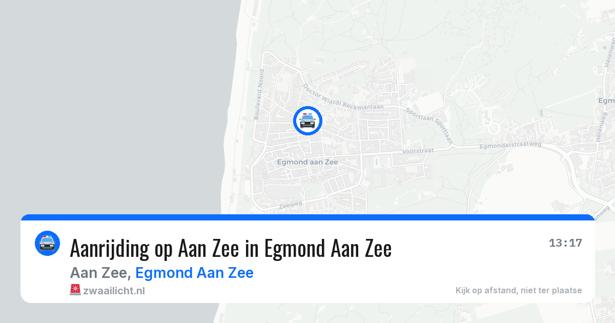 Aanrijding op Aan Zee in Egmond Aan Zee — 5 jun 2026