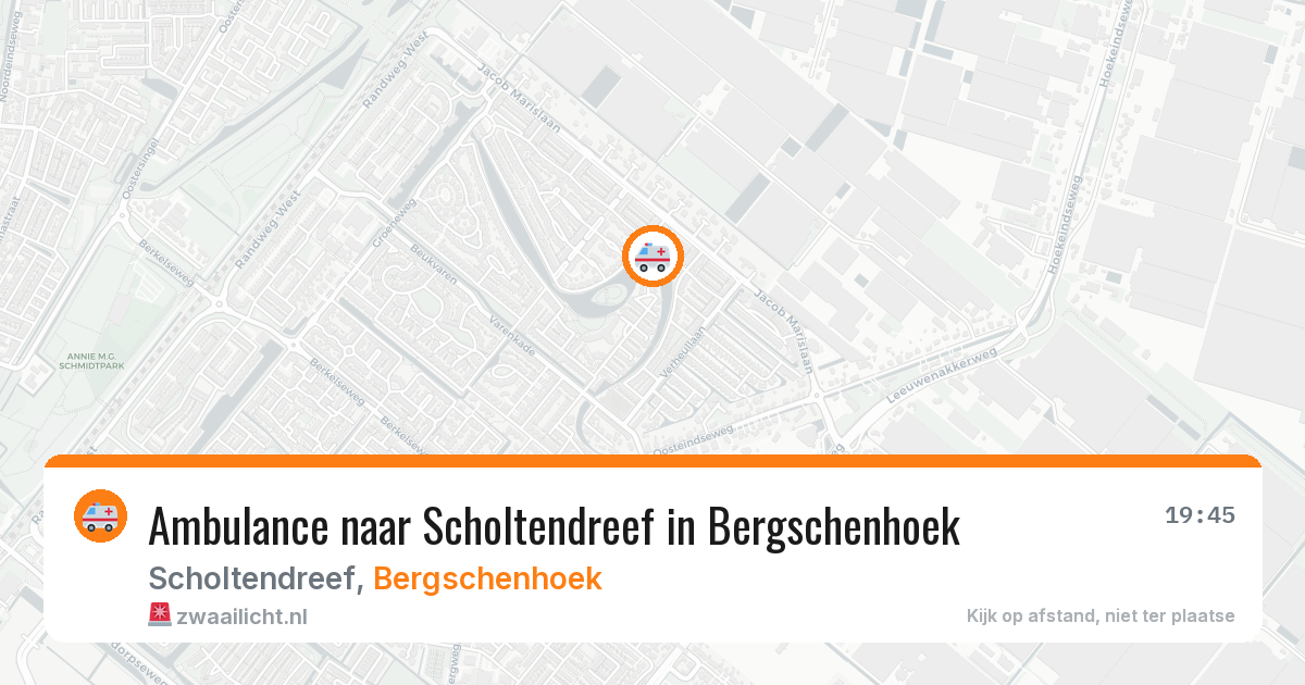 Ambulance naar Scholtendreef in Bergschenhoek — 1 apr 2026