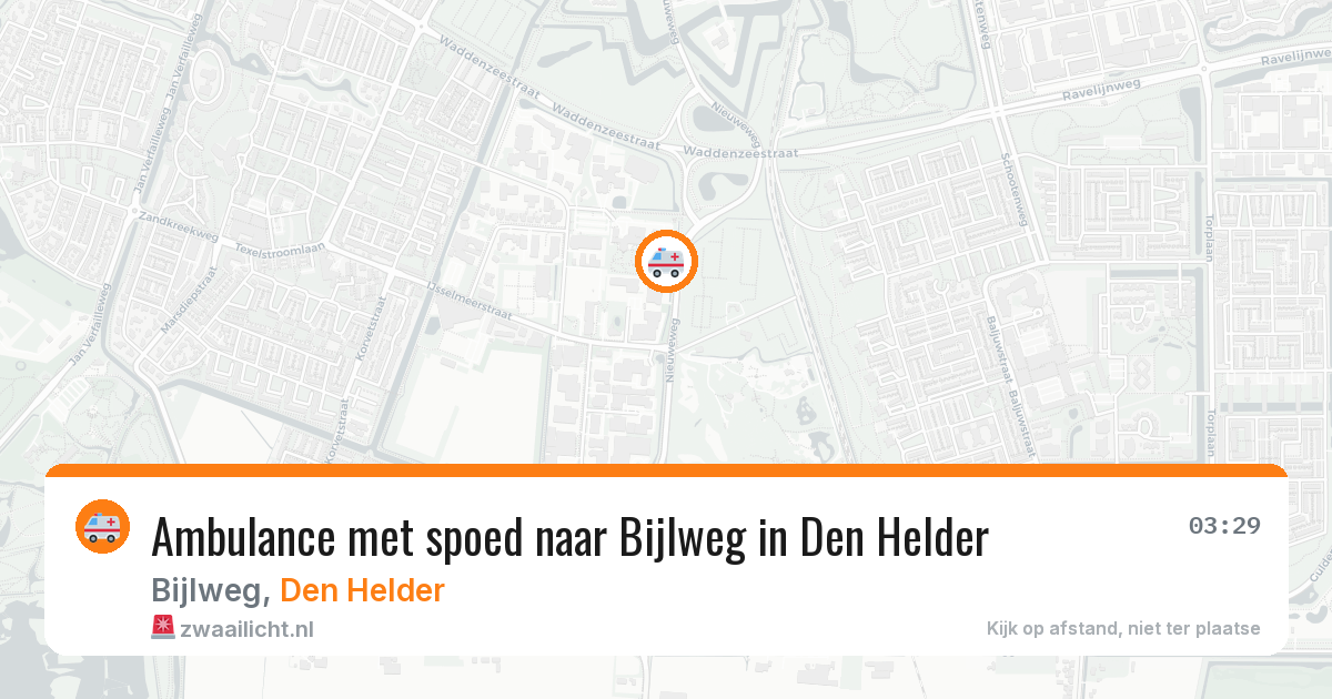 Ambulance met spoed naar Bijlweg in Den Helder — 9 feb 2026