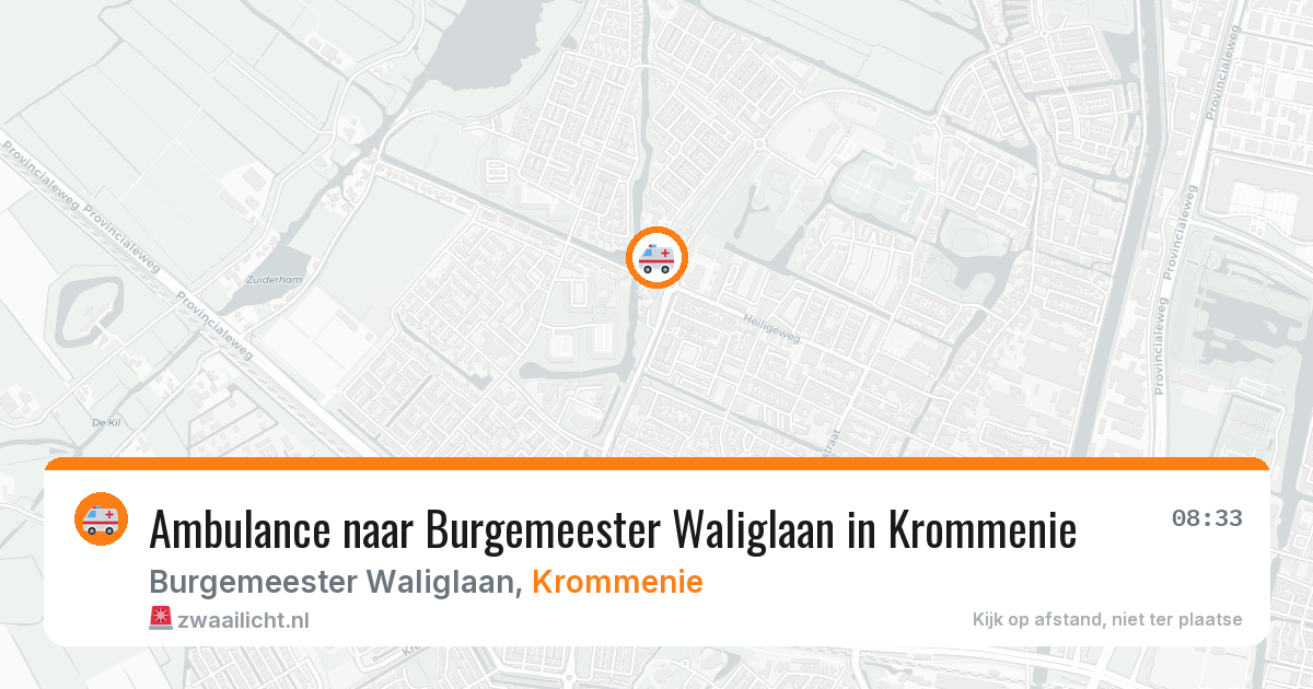 Ambulance naar Burgemeester Waliglaan in Krommenie — 2 jun 2026