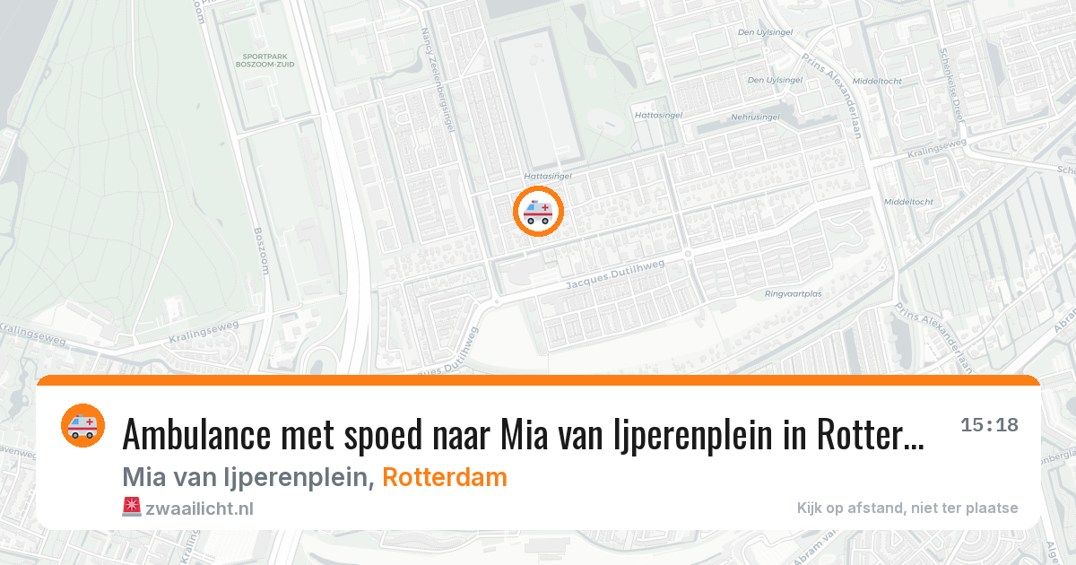 Ambulance met spoed naar Mia van Ijperenplein in Rotterdam — 1 jun 2026
