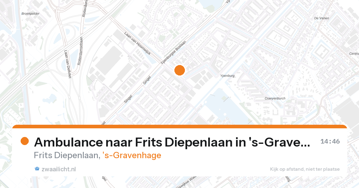 Ambulance naar Frits Diepenlaan in 's-Gravenhage — 28 aug 2026
