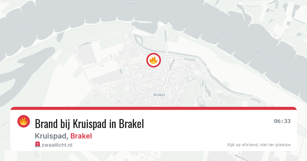 Brand bij Kruispad in Brakel — 28 jun 2026
