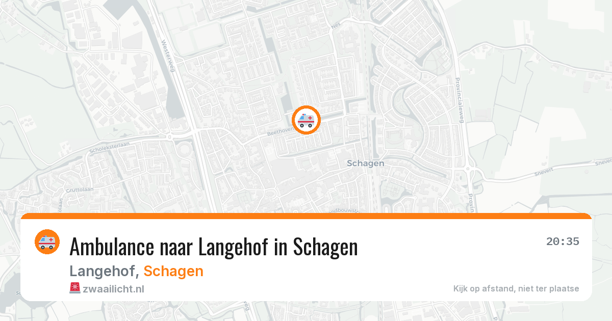 Ambulance naar Langehof in Schagen — 4 jul 2026