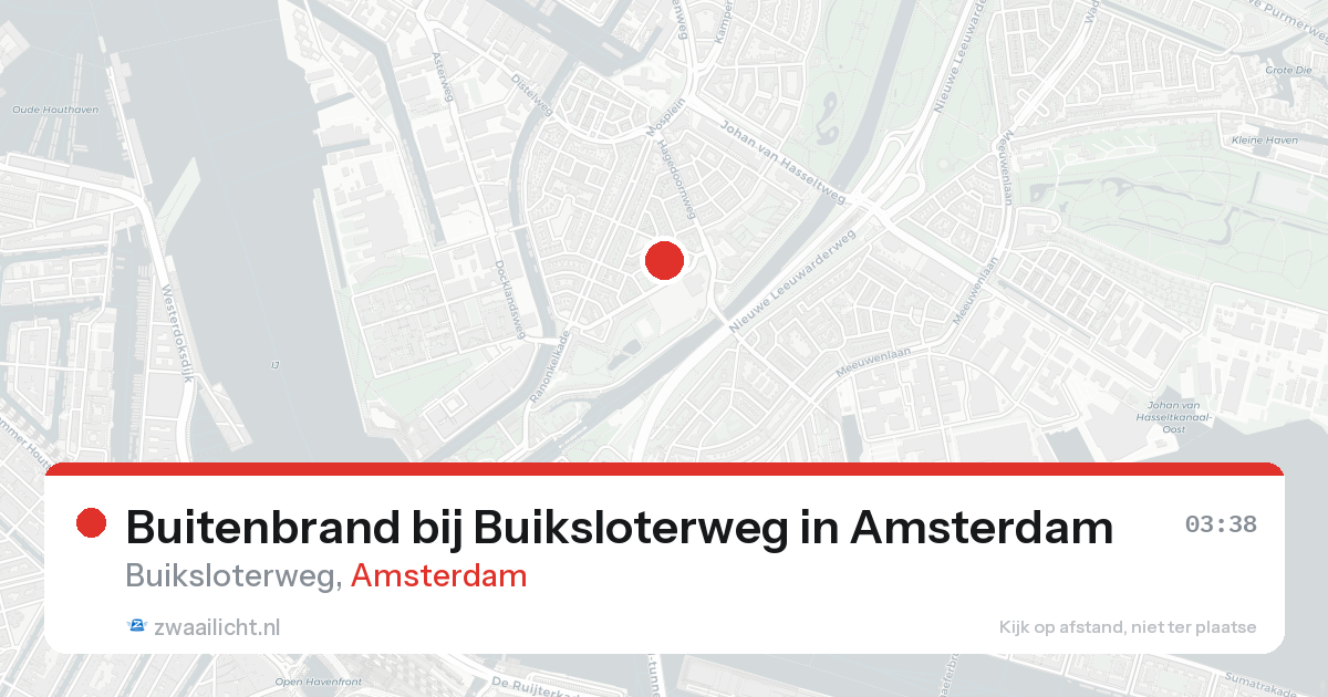 Buitenbrand bij Buiksloterweg in Amsterdam — 24 mei 2026