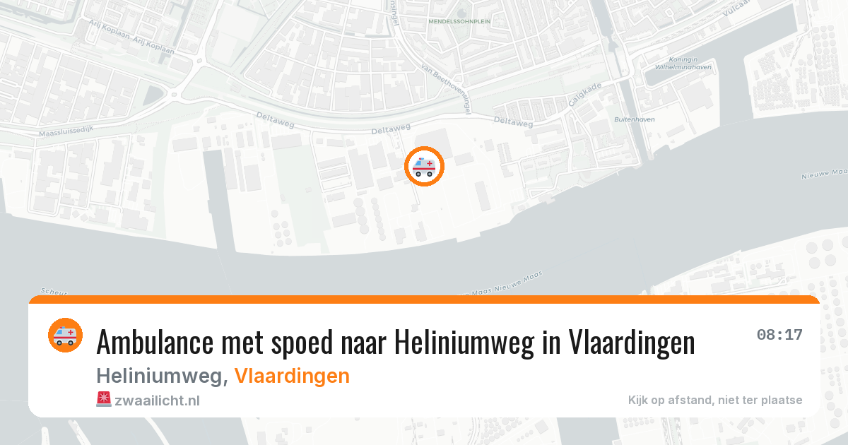 Ambulance met spoed naar Heliniumweg in Vlaardingen — 4 apr 2026