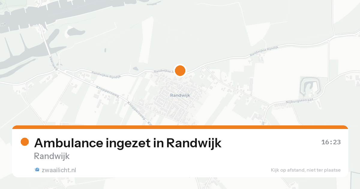 Ambulance ingezet in Randwijk — 7 feb 2026