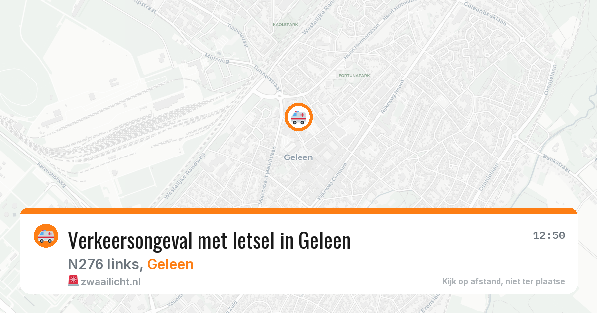 Verkeersongeval met letsel in Geleen — 20 jun 2026
